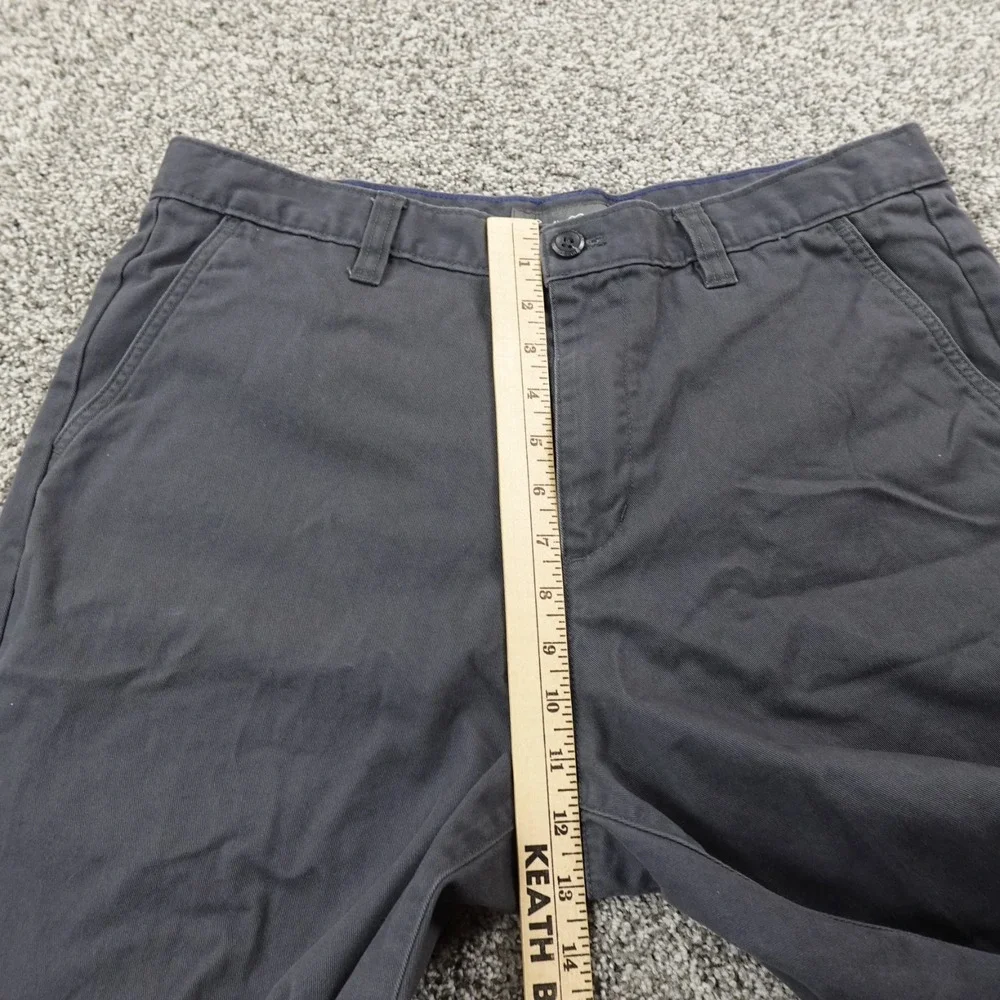 Eddie Bauer Shorts Mens 34 Gray‎ Chino Hiking Outdoor Flat Front Trail Camp Trek